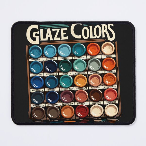 Item preview, Ceramic Artist's Palette: Glaze Color Spectrum designed and sold by TrendyGraphTees.