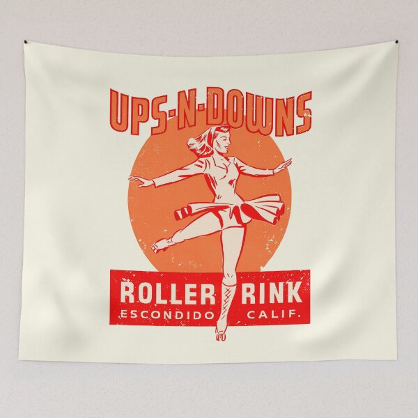 Item preview, 1950s Ups n Downs California Roller Rink designed and sold by retropetrol.