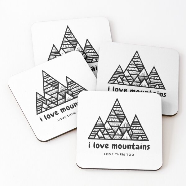 Item preview, I love mountains, love them too designed and sold by moderncolor.