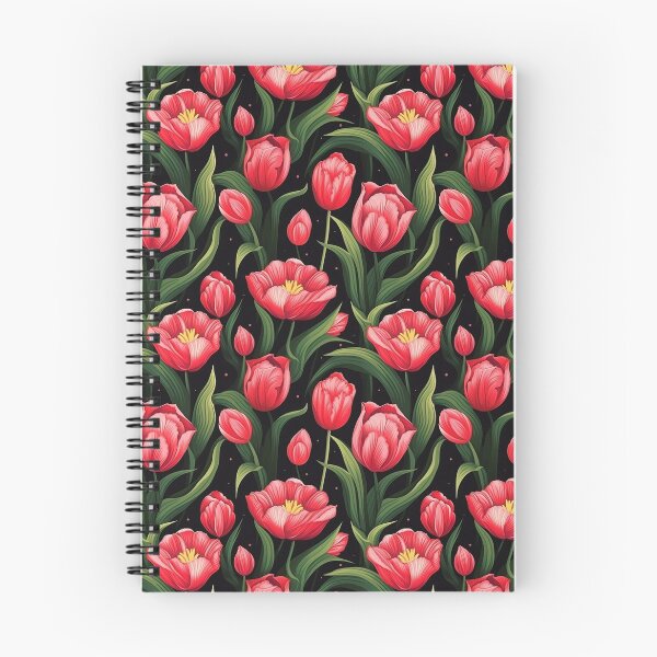 Item preview, Pink Tulip Flower Seamless Pattern designed and sold by CreatureHouse95.