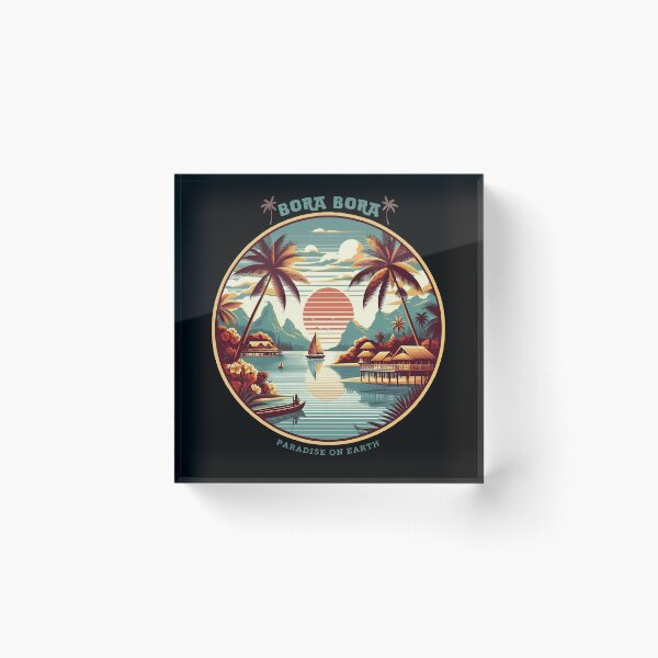 Item preview, Bora Bora Vintage Style Paradise on Earth designed and sold by DarekShop.