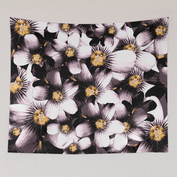 Item preview, Mindfulness Sumi-E Japanese Flower Pattern  designed and sold by somersbyman.