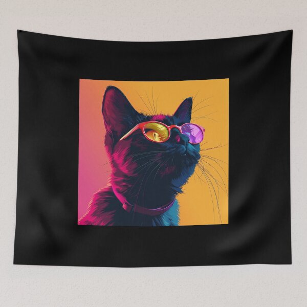 Item preview, Stylish Cat in Pastel Shades designed and sold by Artful-Adam.