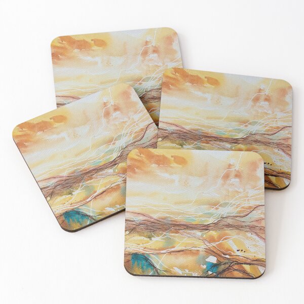 Item preview, Watercolor Abstract Landscape Painting - original by Krista Robertson designed and sold by Krista Robertson.