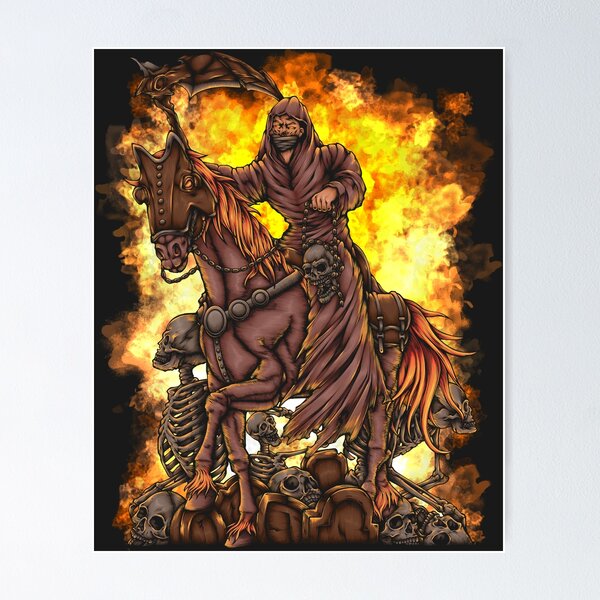 Item preview, Grim Reaper Riding a Horse designed and sold by SanXaloonk.
