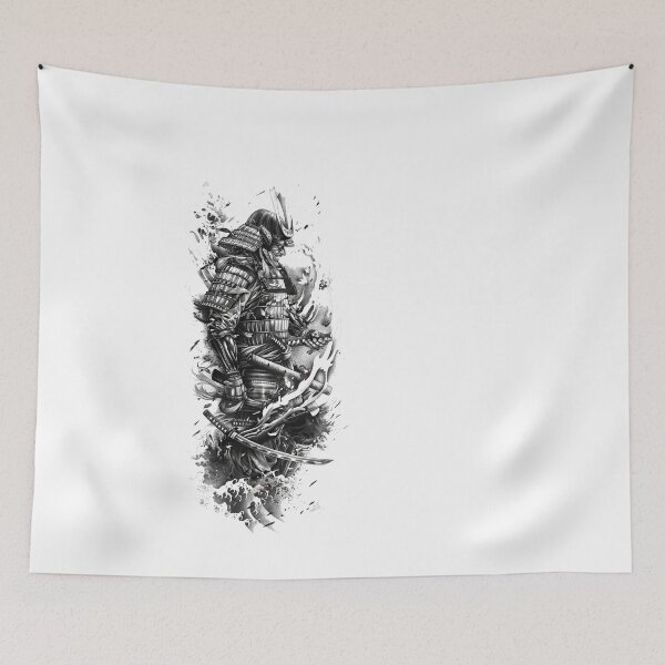 Item preview, Samurai Warrior. Traditional Japanese. designed and sold by Lucy Goosy Art.