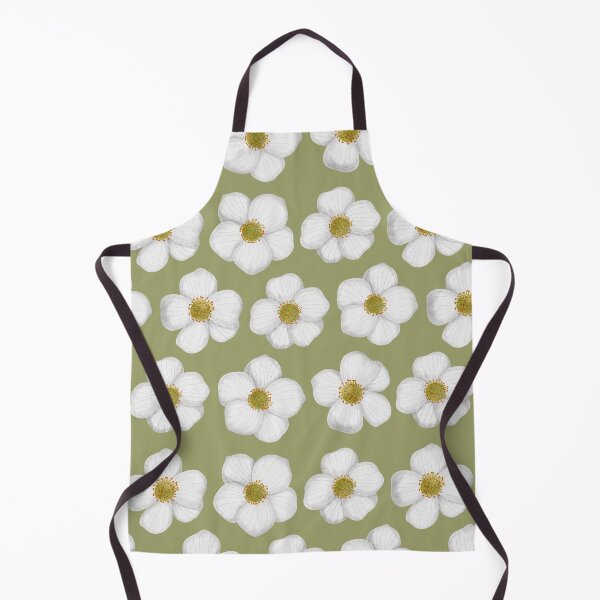 Item preview, Big white flower seamless pattern designed and sold by pinkyfish1010.