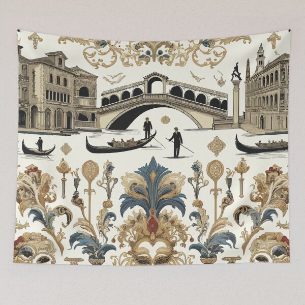 Item preview, Venetian Splendor - Opulent Renaissance Pattern Design designed and sold by FarBeyound.