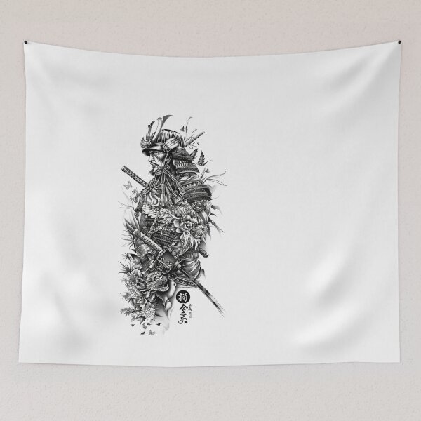 Item preview, Samurai Warrior. Traditional Japanese. designed and sold by Lucy Goosy Art.