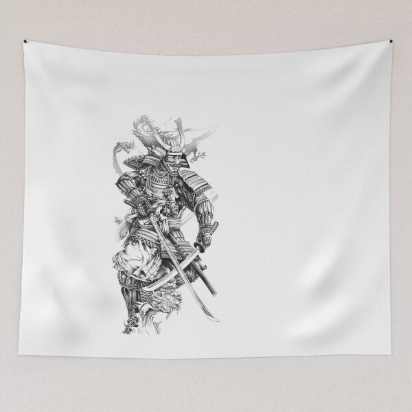Item preview, Samurai Warrior. Traditional Japanese. designed and sold by Lucy Goosy Art.