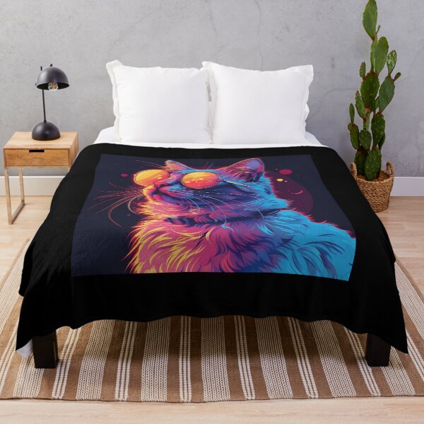 Item preview, Cat's Grace in Vaporwave Aesthetics designed and sold by Artful-Adam.