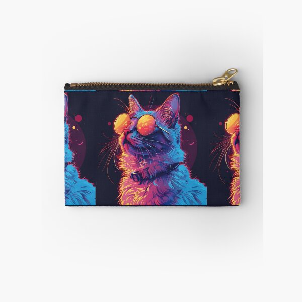Item preview, Cat's Grace in Vaporwave Aesthetics designed and sold by Artful-Adam.