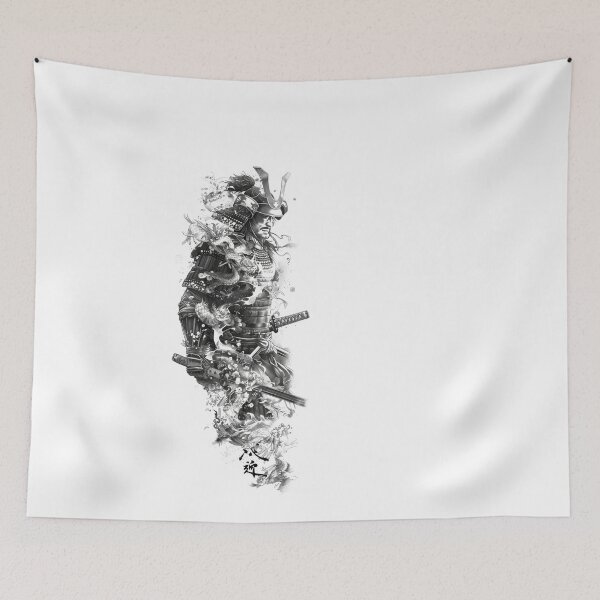 Item preview, Samurai Warrior. Traditional Japanese. designed and sold by Lucy Goosy Art.
