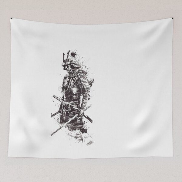 Item preview, Samurai Warrior. Traditional Japanese. designed and sold by Lucy Goosy Art.