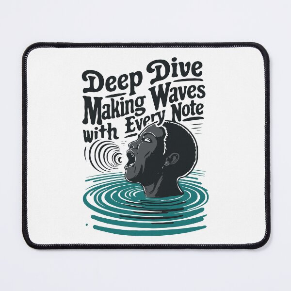 Item preview, Resonant Rhythms: Deep Dive Harmonies in Black, Blue, and Gray designed and sold by SplashTastic.