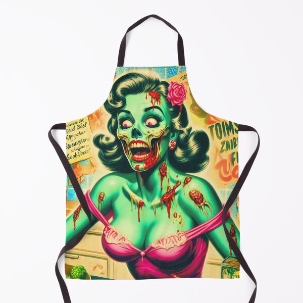 Item preview, Vintage Zombie Pin-up designed and sold by PulpVintage.