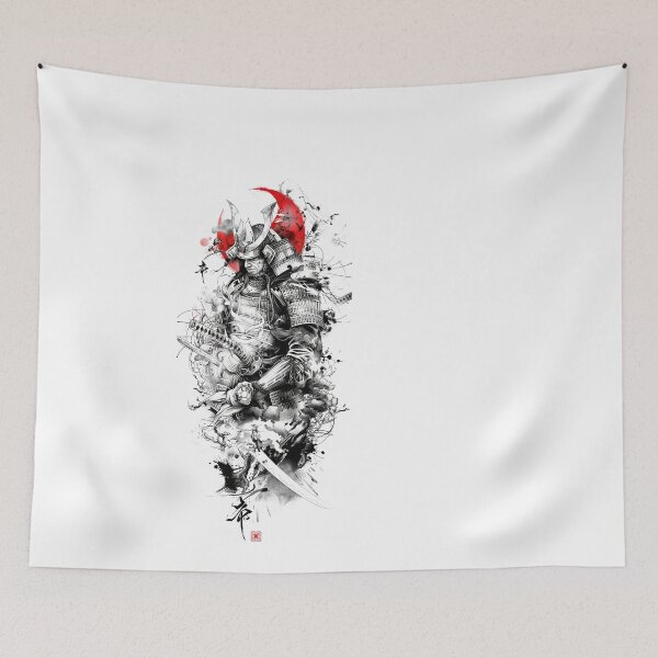 Item preview, Samurai Warrior. Traditional Japanese. designed and sold by Lucy Goosy Art.
