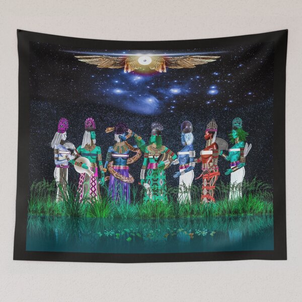 Item preview, Pleiades of Igbo Spirituality | Umu Nne Asaa Puru Ije by Sirius Ugo Art designed and sold by uchenigbo.