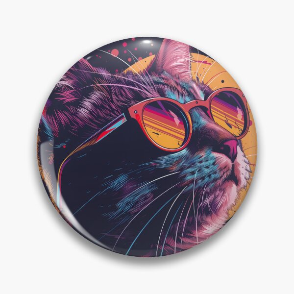 Item preview, Stylish Disco Cat Portrait designed and sold by Artful-Adam.