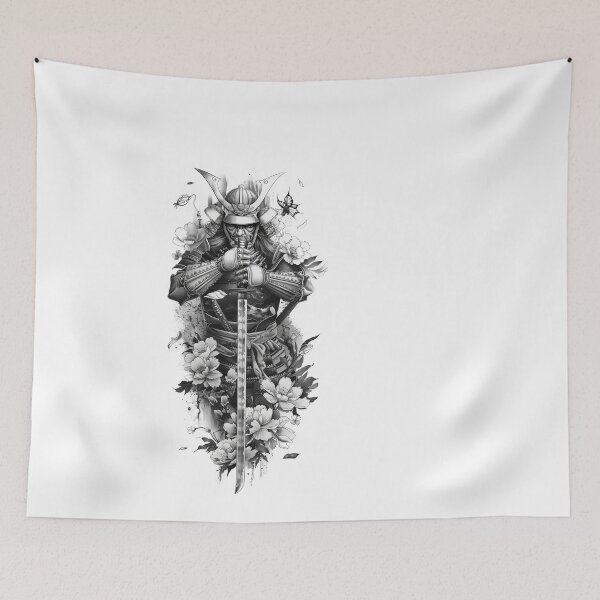 Item preview, Samurai Warrior. Traditional Japanese. designed and sold by Lucy Goosy Art.