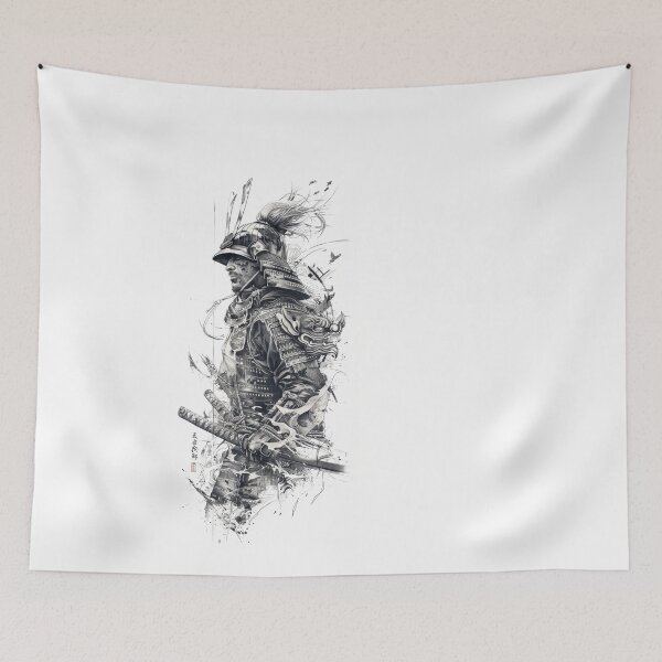 Item preview, Samurai Warrior. Traditional Japanese. designed and sold by Lucy Goosy Art.