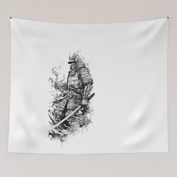 Item preview, Samurai Warrior. Traditional Japanese. designed and sold by Lucy Goosy Art.