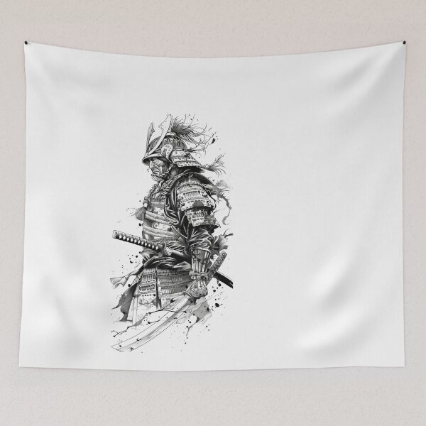 Item preview, Samurai Warrior. Traditional Japanese. designed and sold by Lucy Goosy Art.