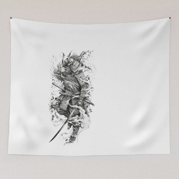 Item preview, Samurai Warrior. Traditional Japanese. designed and sold by Lucy Goosy Art.