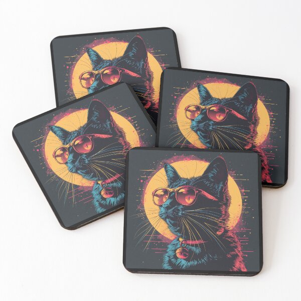 Item preview, Meowtrix: A Vaporwave Odyssey designed and sold by Artful-Adam.