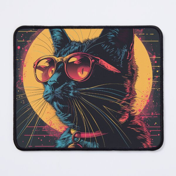 Item preview, Meowtrix: A Vaporwave Odyssey designed and sold by Artful-Adam.