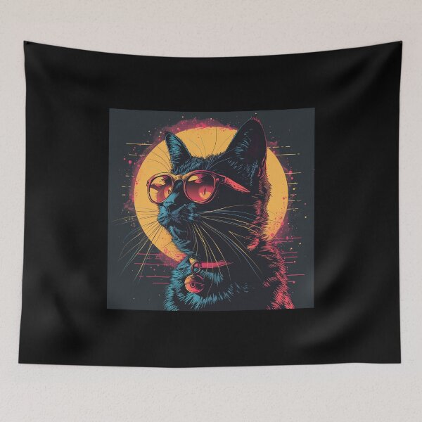 Item preview, Meowtrix: A Vaporwave Odyssey designed and sold by Artful-Adam.