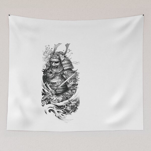 Item preview, Samurai Warrior. Traditional Japanese. designed and sold by Lucy Goosy Art.