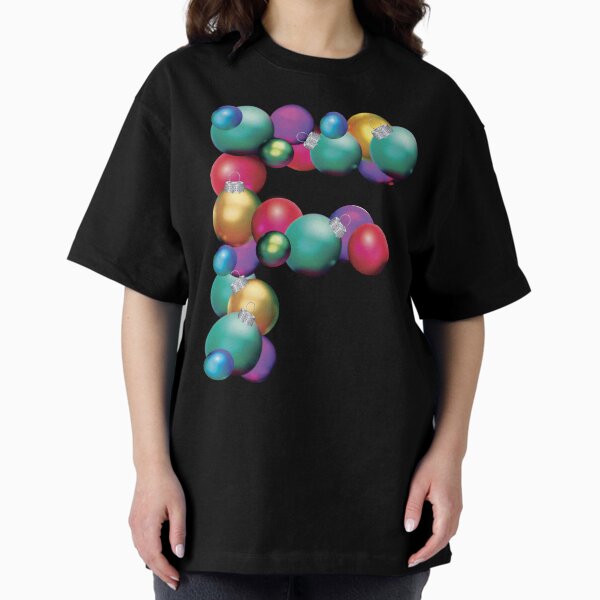 CHRISTMAS LETTER F Oversized T-Shirt
