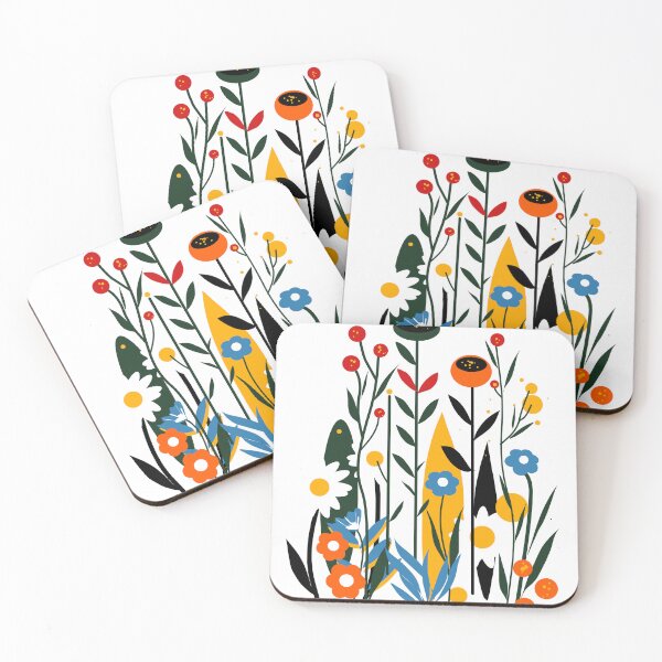 Item preview, Mid century flower field designed and sold by kharma zero.