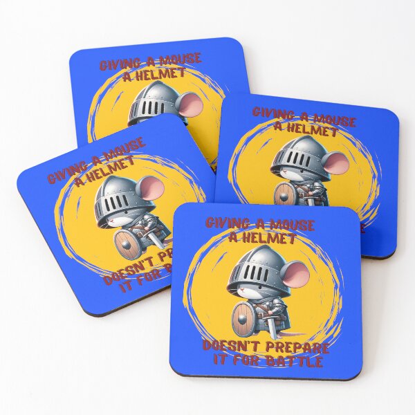 Item preview, Giving a mouse a helmet doesn't prepare it for battle designed and sold by Jim Stephens.