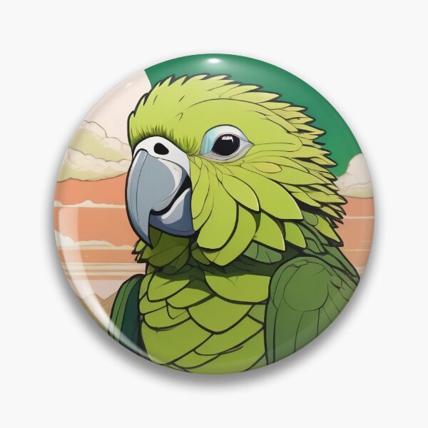 Item preview, Kakapo New Zealand Landscape Flightless Parrot Art designed and sold by DreamCraze.