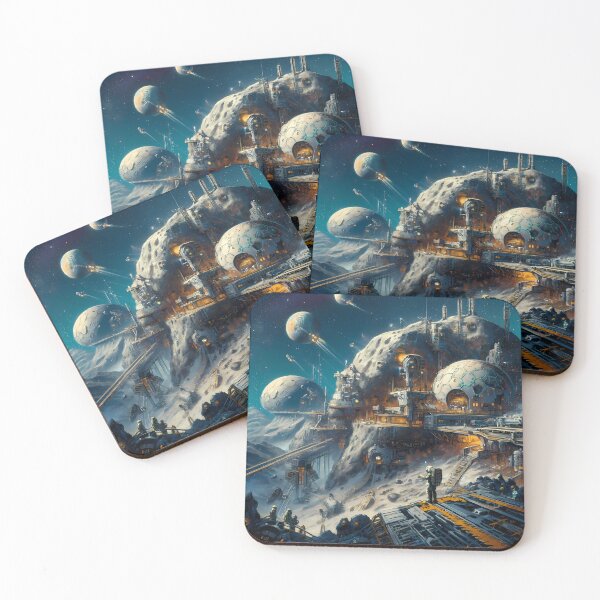 Item preview, Zephyr IX Mining Colony in Space designed and sold by LivingArtClips.
