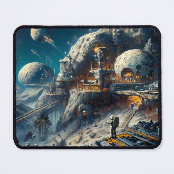 Item preview, Zephyr IX Mining Colony in Space designed and sold by LivingArtClips.