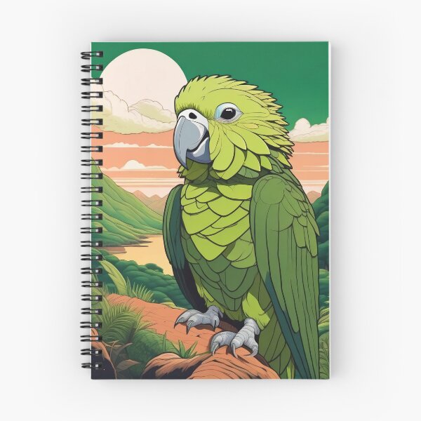 Item preview, Kakapo New Zealand Landscape Flightless Parrot Art designed and sold by DreamCraze.