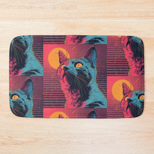 Item preview, Synthwave Cat: Vaporfeline Dreams designed and sold by Artful-Adam.