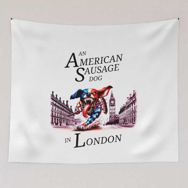 Item preview, An American Sausage Dog in London designed and sold by Get-Forked.