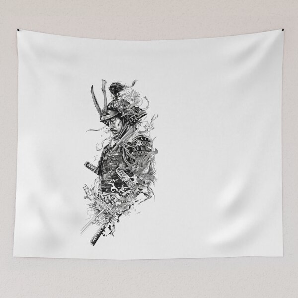 Item preview, Samurai Warrior. Traditional Japanese. designed and sold by Lucy Goosy Art.