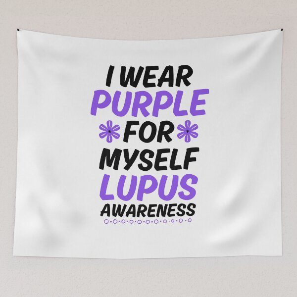 Item preview, I Wear Purple for Myself Lupus Awareness Support Survivor  designed and sold by SlocifieShop.