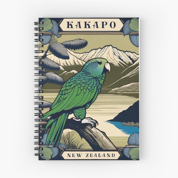 Item preview, Vintage Kakapo New Zealand Parrot Poster Art designed and sold by DreamCraze.