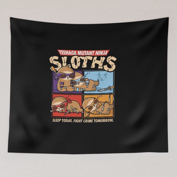 Item preview, Teenage Mutant Ninja Sloths - Sleep Today designed and sold by Nerd Shizzle.