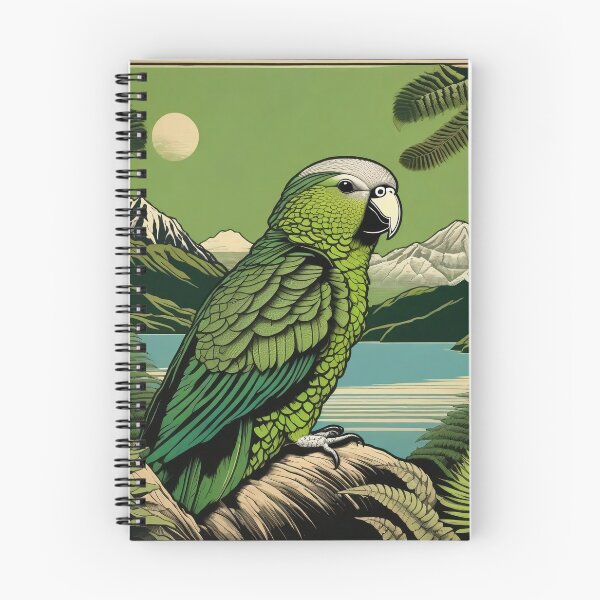 Item preview, Kakapo New Zealand Parrot Landscape Art designed and sold by DreamCraze.