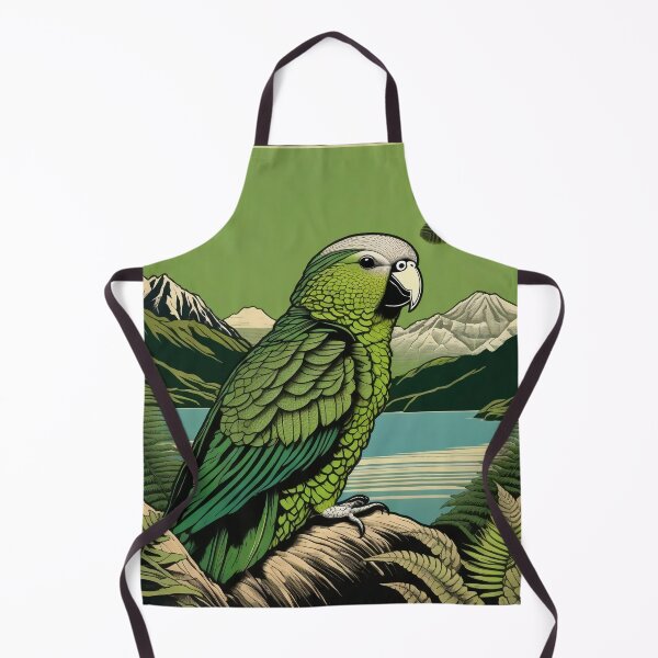 Item preview, Kakapo New Zealand Parrot Landscape Art designed and sold by DreamCraze.