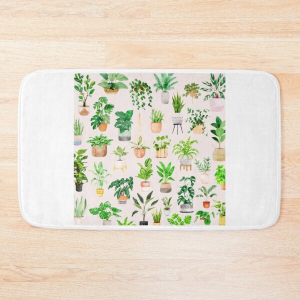 Item preview, The Green Ensemble - Watercolor Potted Plants designed and sold by FikaCreation.