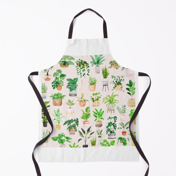 Item preview, The Green Ensemble - Watercolor Potted Plants designed and sold by FikaCreation.