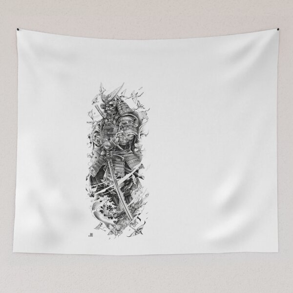 Item preview, Samurai Warrior. Traditional Japanese. designed and sold by Lucy Goosy Art.